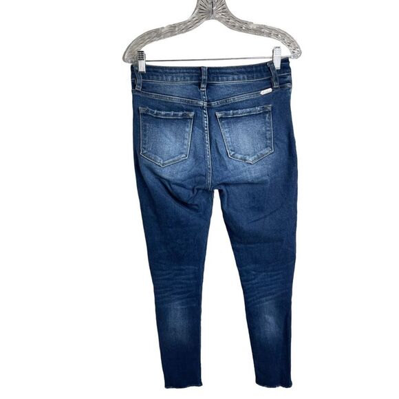 KanCan Signature Estilo Raw Hem Mid Rise Skinny Jean Size 27 - Picture 2 of 7